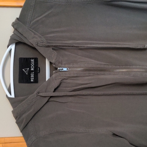 Free with purchase. XS hooded t-shirt blouse tunic half zip - Picture 2 of 5